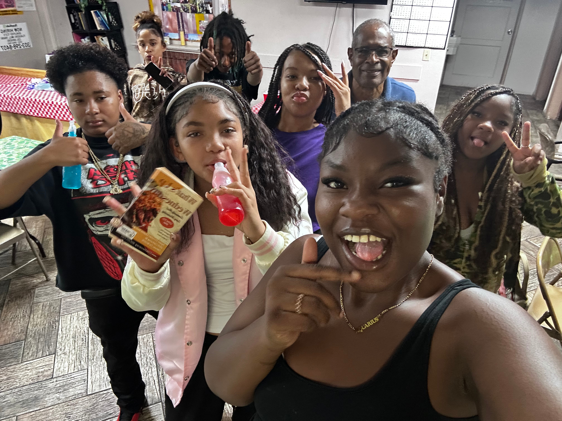 Joy and connection among young people.