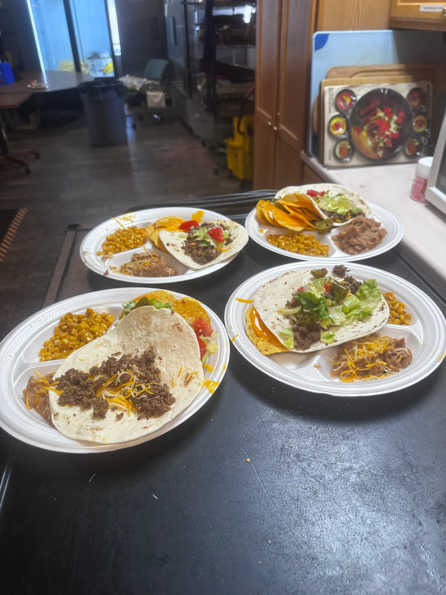 Prepared plates ready to share.